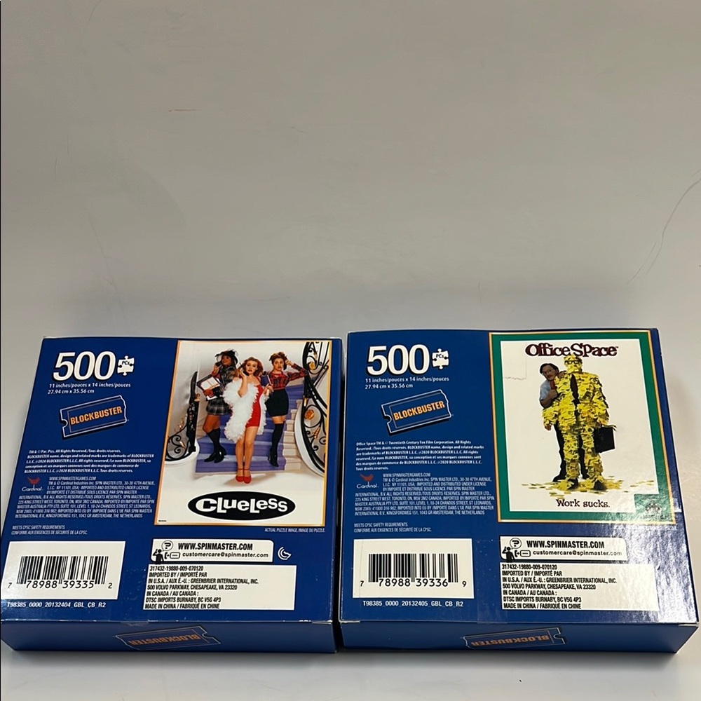 Clueless And Office Space Blockbuster 500-Piece Puzzle Set-90's night - Picture 2 of 3